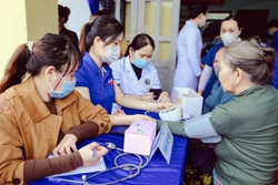 Khám bệnh và phát thuốc miễn phí cho người dân vùng sạt lở