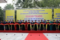 Khánh thành các công trình, dự án bảo tồn, tôn tạo khu di tích Ban Thường trực Quốc hội