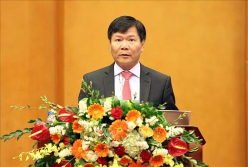 GS.TS Nguyễn Quang Thuấn, Chủ tịch Viện Hàn lâm Khoa học xã hội Việt Nam phát biểu khai mạc hội thảo. Ảnh: TTXVN phát GS.TS Nguyễn Quang Thuấn, Chủ tịch Viện Hàn lâm Khoa học xã hội Việt Nam phát biểu khai mạc hội thảo. Ảnh: TTXVN phát