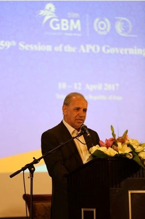 Phó Tổng thống Cộng hòa Hồi giáo Iran phát biểu chào mừng Hội nghị. Ảnh: Tổng cục Tiêu chuẩn Đo lường Chất lượng