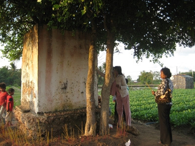 Thắp nhang cầu mong cuộc sống bình an trong Lễ hội Phước Biển.