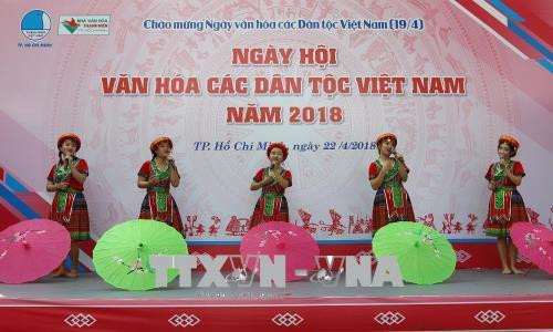 Các tiết mục văn hóa nghệ thuật tại ngày hội. Ảnh: Thanh Vũ-TTXVN Các tiết mục văn hóa nghệ thuật tại ngày hội. Ảnh: Thanh Vũ-TTXVN