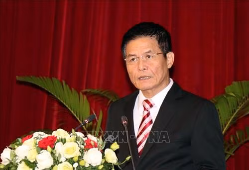 Ông Nguyễn Quốc Kỳ, Chủ tịch Hiệp hội văn hóa ẩm thực Việt Nam, phát biểu khai mạc. Ảnh: Xuân Khu-TTXVN