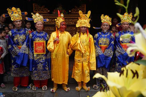 Lễ hội ấm áp đậm chất văn hóa truyền thống của làng quê Việt Nam. Ảnh: An Thành Đạt