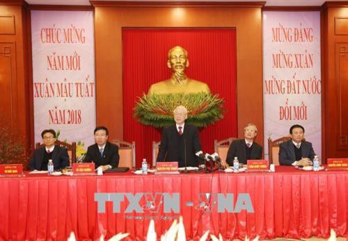 Tổng Bí thư Nguyễn Phú Trọng phát biểu tại cuộc gặp mặt trí thức, văn nghệ sĩ. Ảnh: Trí Dũng – TTXVN Tổng Bí thư Nguyễn Phú Trọng phát biểu tại cuộc gặp mặt trí thức, văn nghệ sĩ. Ảnh: Trí Dũng – TTXVN