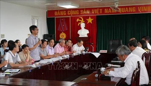 Quang cảnh buổi làm việc. Tuấn Anh – TTXVN