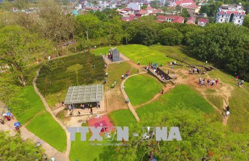 Toàn cảnh khu di tích Đồi A1. Ảnh: Xuân Tiến-TTXVN