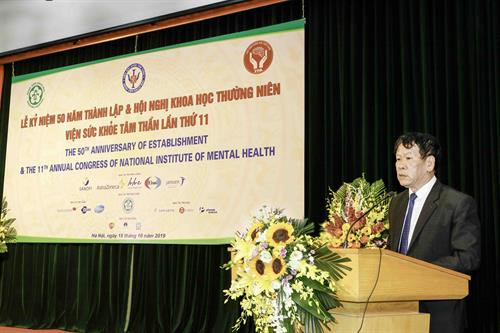 Phát biểu tại Lễ kỷ niệm, Tiến sĩ Nguyễn Doãn Phương, Viện trưởng Viện Sức khỏe Tâm thần cho biết: "Viện là nơi quy tụ các nhà khoa học đầu ngành về lĩnh vực tâm thần học, là địa chỉ đáng tin cậy trong công tác đào tạo bậc đại học và sau đại học chuyên ngành tâm thần học, tâm lý học lâm sàng trong cả nước...". Phát biểu tại Lễ kỷ niệm, Tiến sĩ Nguyễn Doãn Phương, Viện trưởng Viện Sức khỏe Tâm thần cho biết: "Viện là nơi quy tụ các nhà khoa học đầu ngành về lĩnh vực tâm thần học, là địa chỉ đáng tin cậy trong công tác đào tạo bậc đại học và sau đại học chuyên ngành tâm thần học, tâm lý học lâm sàng trong cả nước...".