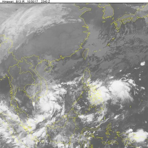 Ảnh mây vệ tinh. Nguồn ảnh: nchmf.gov.vn