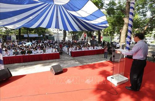 Ngày hội Tư vấn xét tuyển Đại học, Cao đẳng năm 2019. Ảnh : Nguyễn Anh Tuấn - TTXVN Ngày hội Tư vấn xét tuyển Đại học, Cao đẳng năm 2019. Ảnh : Nguyễn Anh Tuấn - TTXVN