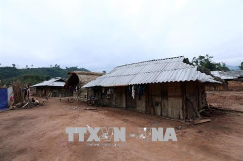 Một góc bản tái định cư tại huyện Mường Nhé. Ảnh: Phan Tuấn Anh - TTXVN