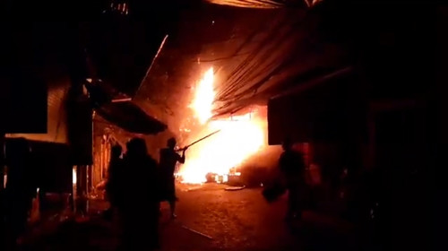 Hiện trường vụ cháy (ảnh: Báo Đời Sống Pháp Luật)