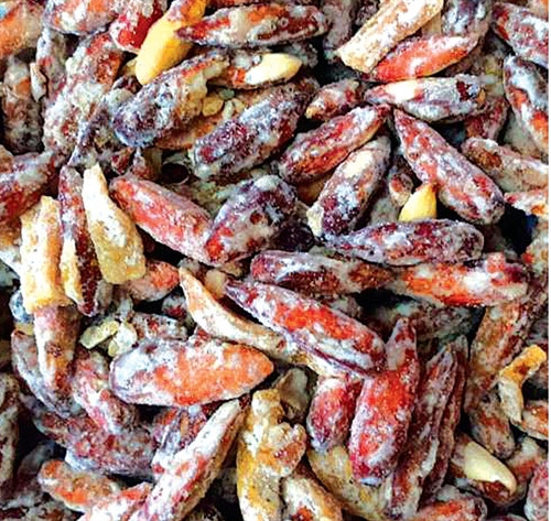 Hạt bàng sấy khô. Hạt bàng sấy khô.