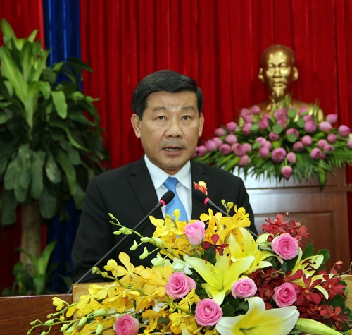 Chủ tịch UBND tỉnh Bình Dương Trần Thanh Liêm phát biểu. Ảnh: Quách Lắm-TTXVN Chủ tịch UBND tỉnh Bình Dương Trần Thanh Liêm phát biểu. Ảnh: Quách Lắm-TTXVN