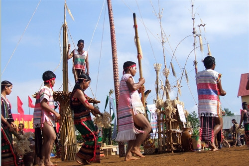 Lễ hội mừng được mùa của đồng bào dân tộc thiểu số ở Đắk Nông. Ảnh:Ngọc Tâm- TTXVN