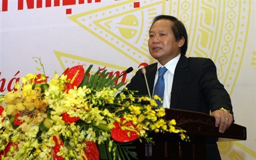 Bộ trưởng Bộ Thông tin và Truyền thôngTrương Minh Tuấn phát biểu. Bộ trưởng Bộ Thông tin và Truyền thôngTrương Minh Tuấn phát biểu.