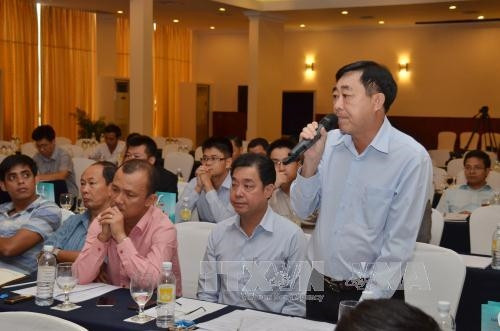 Ông Trần Bá Long phát biểu tại tọa đàm. Ảnh: Chanh Đa-Phóng viên TTXVN tại Campuchia.