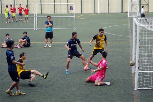 Pha san bằng tỷ số 3 - 3 trong trận bán kết giữa B2FC và Bảo hiểm Xã hội Thành phố Hồ Chí Minh. Đội chủ nhà B2FC bị dẫn bàn 3-0 từ hiệp 1.