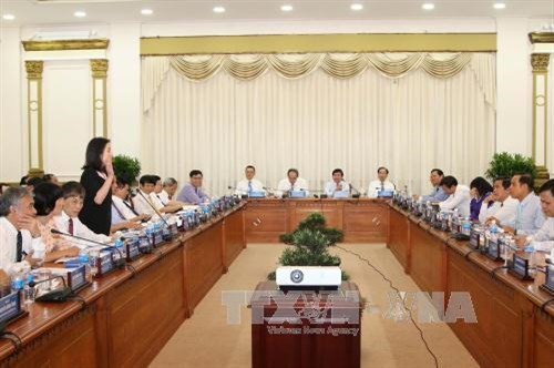 Quang cảnh buổi tiếp. Ảnh: Thanh Vũ - TTXVN