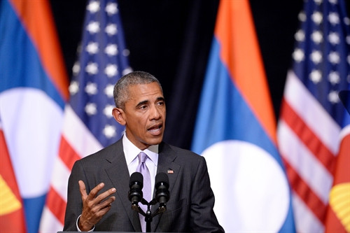 Tổng thống Obama nhấn mạnh những lợi ích của Mỹ ở khu vực châu Á-Thái Bình Dương. AFP/TTXVN