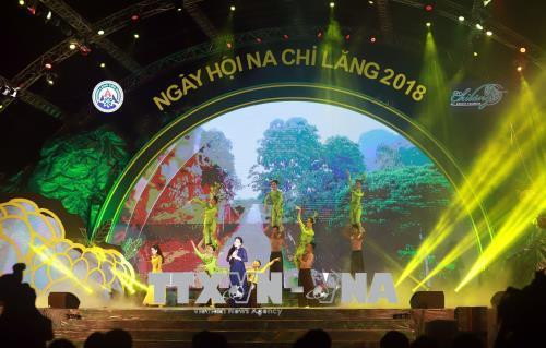 Một tiết mục văn nghệ chào mừng tại lễ khai mạc “Ngày hội na Chi Lăng lần thứ 2, năm 2018”. Ảnh: Vũ Sinh, Hoàng Hùng – TTXVN Một tiết mục văn nghệ chào mừng tại lễ khai mạc “Ngày hội na Chi Lăng lần thứ 2, năm 2018”. Ảnh: Vũ Sinh, Hoàng Hùng – TTXVN