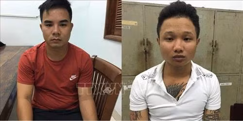 Băng nhóm “tín dụng đen” của Nguyễn Văn Năm bị Công an quận 12 bắt giữ ngày 30/10. Ảnh: TTXVN