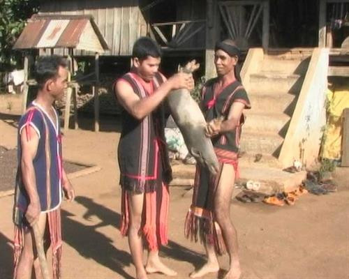 Gia chủ cũng chuẩn những đồ vật để cúng Giàng. Gia chủ cũng chuẩn những đồ vật để cúng Giàng.