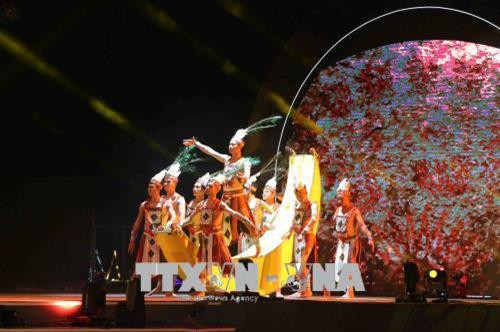 Chương trình nghệ thuật tại buổi lễ. Ảnh Thành Đạt – TTXVN