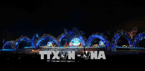 Chương trình nghệ thuật tại buổi lễ. Ảnh Thành Đạt – TTXVN