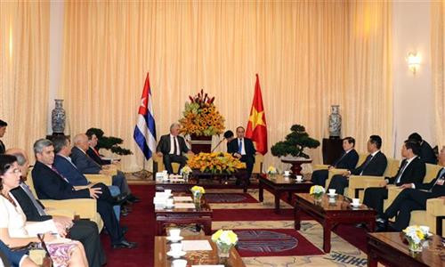 Quang cảnh buổi hội kiến. Ảnh: Xuân Khu-TTXVN Quang cảnh buổi hội kiến. Ảnh: Xuân Khu-TTXVN