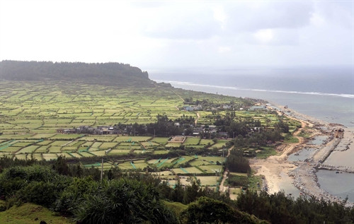 Một góc của huyện đảo Lý Sơn.