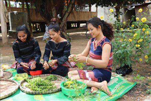 Ẩm thực phục vụ du khách của homestay A Ngưi được du khách rất ưa thích. Ảnh: Hồng Điệp - TTXVN Ẩm thực phục vụ du khách của homestay A Ngưi được du khách rất ưa thích. Ảnh: Hồng Điệp - TTXVN