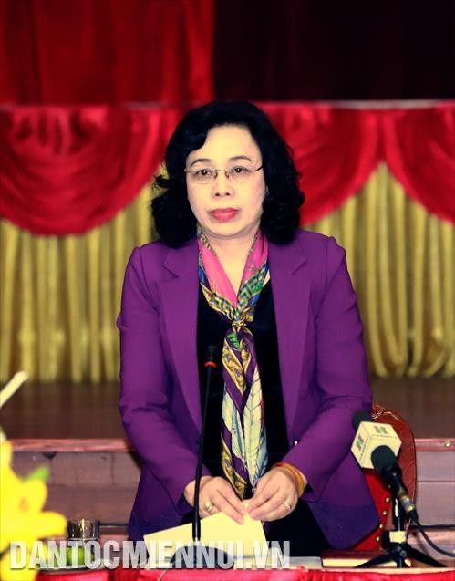 Phó Bí thư Thường trực Thành ủy Hà Nội Ngô Thị Thanh Hằng phát biểu tại hội nghị.