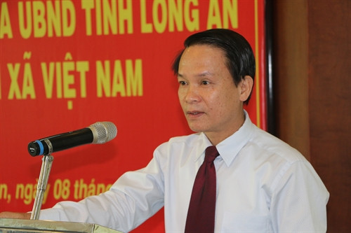 Ông Nguyễn Đức Lợi - Ủy viên Trung ương Đảng, Tổng Giám đốc TTXVN phát biểu tại lễ ký kết. Ảnh: Bình Giang- TTXVN