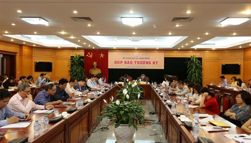 Toàn cảnh họp báo. Ảnh: Bộ KH&CN Toàn cảnh họp báo. Ảnh: Bộ KH&CN