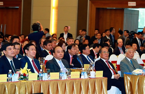 Thủ tướng Nguyễn Xuân Phúc và các đại biểu tham dự hội nghị. Ảnh: Thống Nhất-TTXVN