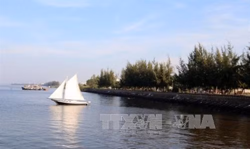 Một góc khu lấn biển thành phố Rạch Giá (Kiên Giang).