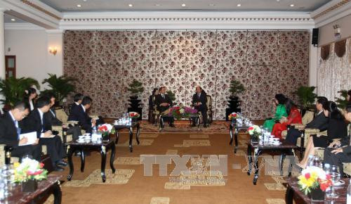 Quang cảnh buổi tiếp. Ảnh: Thanh Vũ-TTXVN