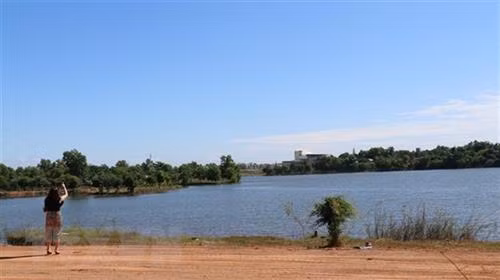 Khu du lịch hồ Suối Cam (Bình Phước). Ảnh: K GỬIH - TTXVN