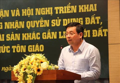 Ông Nguyễn Toàn Thắng, Giám đốc Sở Tài nguyên và Môi trường Thành phố Hồ Chí Minh phát biểu tại hội nghị. Ảnh: Xuân Dự - TTXVN Ông Nguyễn Toàn Thắng, Giám đốc Sở Tài nguyên và Môi trường Thành phố Hồ Chí Minh phát biểu tại hội nghị. Ảnh: Xuân Dự - TTXVN