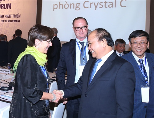 Thủ tướng Nguyễn Xuân Phúc với các đại biểu.Ảnh: Thống Nhất-TTXVN