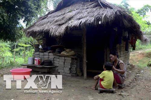 Túp lều bằng tre của hai mẹ con chị Lò Thị Sen (trú tại bản Co Đứa, xã Na Sang, huyện Mường Chà, tỉnh Điện Biên) bị nhiễm HIV đang sinh sống. Ảnh: Văn Dũng - TTXVN Túp lều bằng tre của hai mẹ con chị Lò Thị Sen (trú tại bản Co Đứa, xã Na Sang, huyện Mường Chà, tỉnh Điện Biên) bị nhiễm HIV đang sinh sống. Ảnh: Văn Dũng - TTXVN