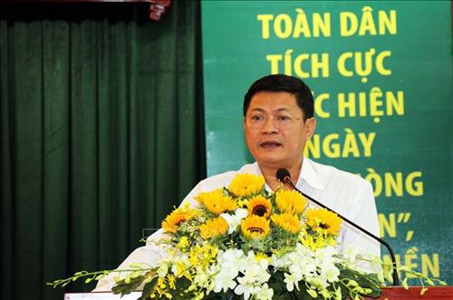 Ông Huỳnh Cách Mạng, Phó Chủ tịch UBND Thành phố Hồ Chí Minh phát biểu chỉ đạo Hội nghị. Ảnh: Xuân Khu-TTXVN