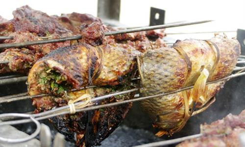 Cá nướng gập Cá nướng gập