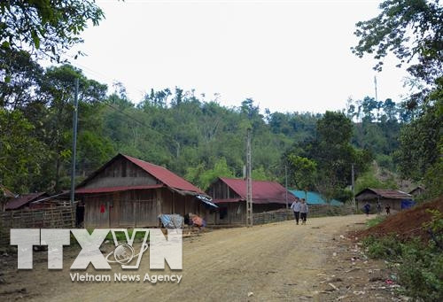 Một góc bản Nậm Sin. Ảnh: Văn Dũng - TTXVN