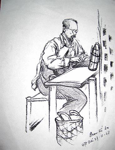 Bức chân dung Bác Hồ, họa sĩ Phan Kế An vẽ năm 1948. Ảnh: Tư liệu baotanglichsu.vn Bức chân dung Bác Hồ, họa sĩ Phan Kế An vẽ năm 1948. Ảnh: Tư liệu baotanglichsu.vn