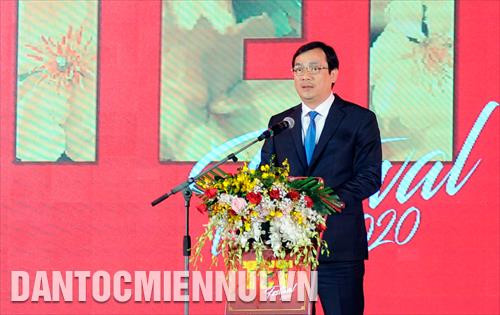 Ông Nguyễn Trùng Khánh, Tổng cục trưởng Tổng cục Du lịch phát biểu tại lễ khai mạc