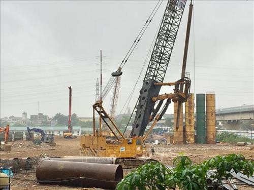 Dự án nhà ở xã hội Ecohome3 đang khẩn trương thi công. Ảnh: Nguyễn Thắng - TTXVN Dự án nhà ở xã hội Ecohome3 đang khẩn trương thi công. Ảnh: Nguyễn Thắng - TTXVN