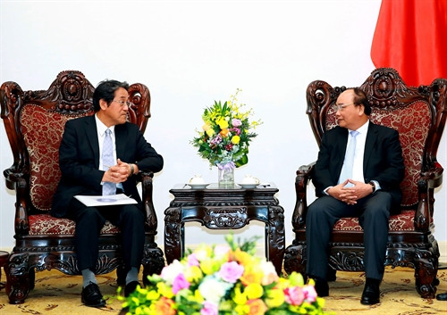 Thủ tướng Nguyễn Xuân Phúc tiếp ông Kunio Umeda, Đại sứ đặc mệnh toàn quyền Nhật Bản tại Việt Nam. Ảnh: Thống Nhất-TTXVN