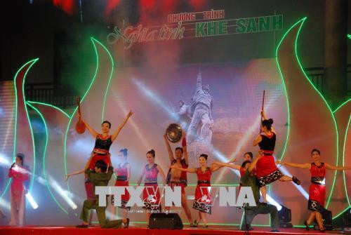 Một tiết mục văn nghệ tại chương trình. Ảnh: Thanh Thủy-TTXVN